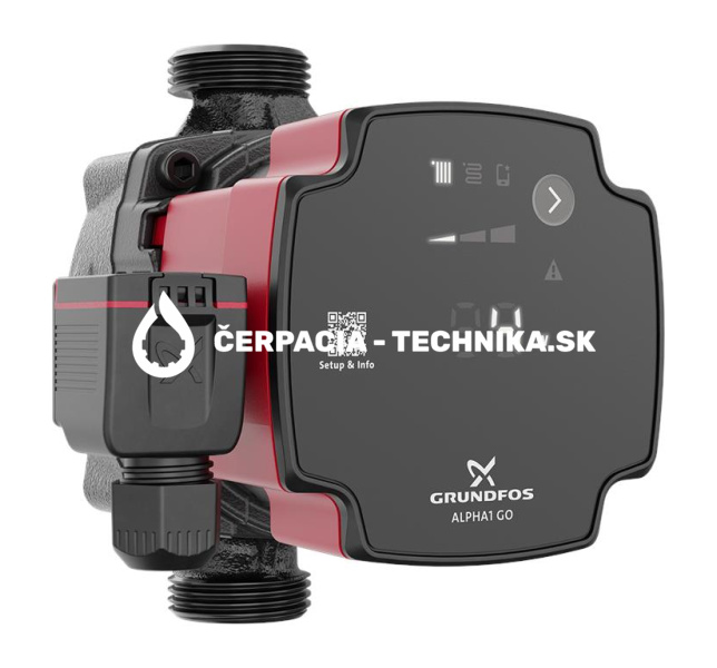 Elektronické obehové čerpadlo Grundfos ALPHA1 GO 15-40 130 93074188