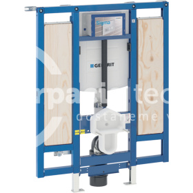 Geberit Duofix pre závesné WC, 112 cm, s podomietkovou splachovacou nádržkou Sigma 12 cm, bezbariérový, výškovo nastaviteľné WC, pre podpery a držadlá 111.904.00.5