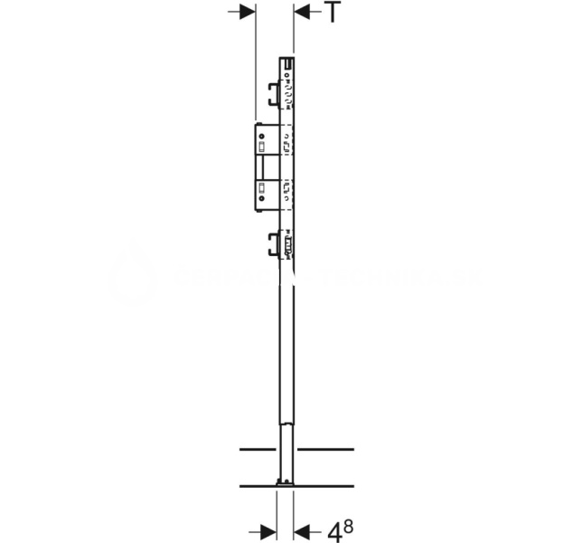 Geberit Duofix pre sprchu a kúpeľňovú vaňu, 98–112 cm, podomietková nástenná armatúra 111.780.00.1