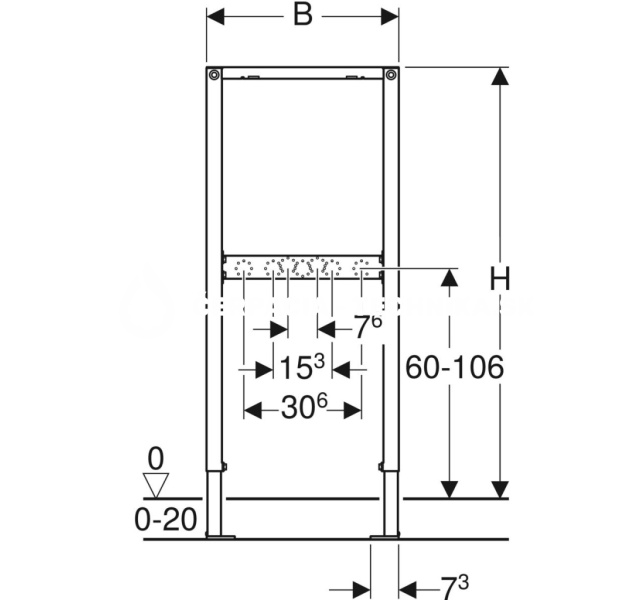 Geberit Duofix pre sprchu a kúpeľňovú vaňu, 98–112 cm, nadomietková nástenná armatúra 111.740.00.1