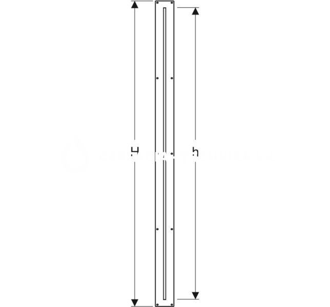 Geberit Duofix pre pevnú stenu typu Walk-in 111.596.00.1