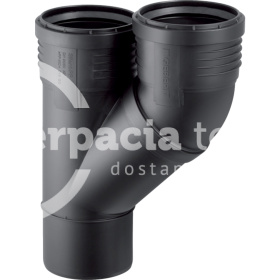 Paralelná odbočka Geberit Silent-PP 45°: d=90mm, d1=90mm 390.457.14.1