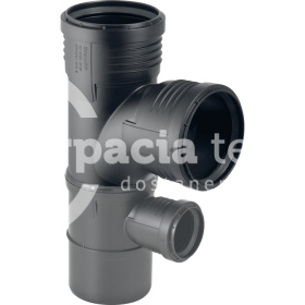 Kombinovaná oblúková odbočka Geberit Silent-PP 87,5°: d=90mm, d1=90mm, d2=50mm 390.456.14.1