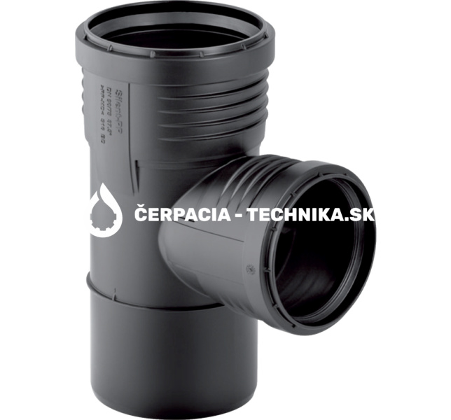 Odbočka Geberit Silent-PP 87,5°: d=90mm, d1=75mm 390.449.14.1