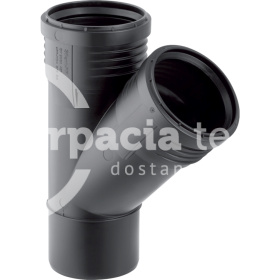 Odbočka Geberit Silent-PP 45°: d=110mm, d1=75mm 390.533.14.1