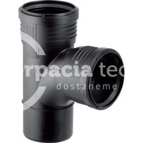 Oblúková odbočka Geberit Silent-PP 87,5°: d=110mm, d1=110mm 390.555.14.1