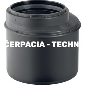 Excentrická redukcia Geberit Silent-PP, krátka: d=110mm, d1=75mm 390.576.14.1