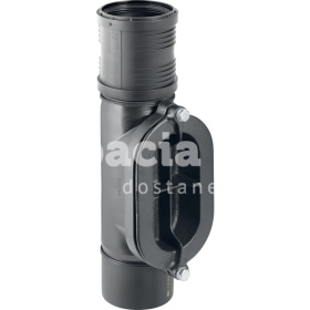 Čistiaca tvarovka Geberit Silent-PP 90° s oválnym servisným otvorom: d=125mm 390.603.14.1